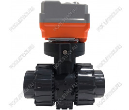 Кран шаровый Aquaviva с электроприводом PTFE/EPDM On-off type d63 AC24V Кран шаровый Aquaviva с электроприводом PTFE/EPDM On-off type d63 AC24V