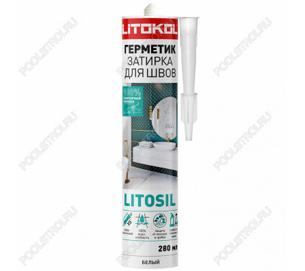 Силиконовый герметик LITOSIL (280 мл) белый